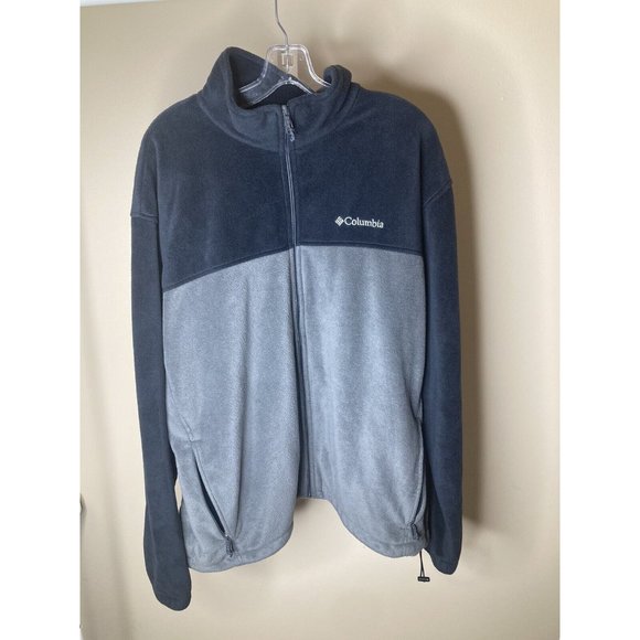 Columbia Other - Columbia Fleece Jacket Zip Up Black Gray Mens Size XXL